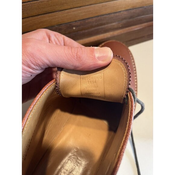 MSRP $615 Heschung Irving Chukka Boots Brown UK 7 1/2 Leather Boots Rubber Soles main image 10